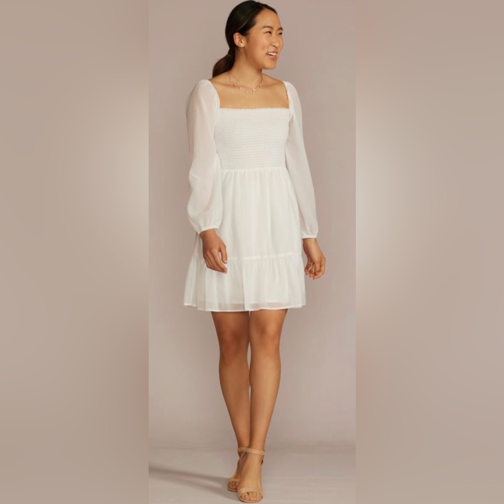 White Chiffon Dress
